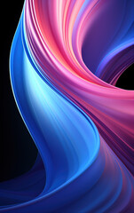 Wall Mural - curved colorful abstract background,created with generative ai tecnology.