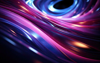 Wall Mural - curved colorful abstract background,created with generative ai tecnology.