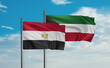 Kuwait and Egypt flag