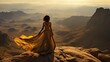 © Filip - Model atop a mountain range in Africa, showcasing her strength and the continent's majesty