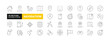 © Bilal - Set of 36 Navigation line icons set. Navigation outline icons with editable stroke collection. Includes Navigation, Navigator, GPS, Tracking, and More.