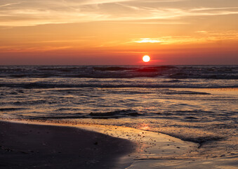 sunset on the beach 2