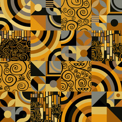 Sticker - abstract seamless pattern