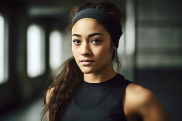 Canvas Print - a cropped shot of a young woman in exercise clothing