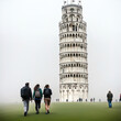 Leaning Tower of Pisa  - Created with Generative AI Technology