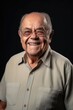 © Alfazet Chronicles - senior man, portrait and smile in studio with happiness after retirement