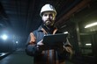 © altitudevisual - shot of an engineer holding up a digital tablet