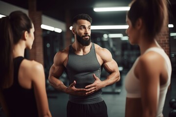 shot of a fitness trainer motivating his clients to keep going