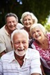 © Alfazet Chronicles - portrait of a group of senior friends spending time together outside