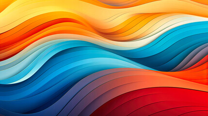 Dynamic rhombus waves creating abstract horizons,