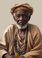 portrait of elderly black man