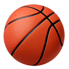 Basketball ball isolated on transparent background. AI Generative