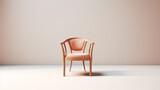 Fototapeta Przestrzenne - red chair in a room