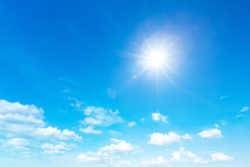 Wall Mural - blue sky with clouds . nature background