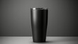 © Chanelle/Peopleimages - AI - Black Tumbler Mock-Up and Blank for your text or design