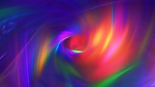Multicolor Flows Revolving Clockwise And Making Surreal Tunnel. Spiral Whirlwind Moving, Mixing With Fluids Of Energy, Colors. Magic Vortex, Whirlpool, Swirl Rotating. 4K UHD 4096x2304
