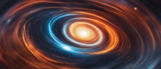 Wall Mural - the effect of the supernova explosion ripple on the surrounding cosmic environment, circles of energ