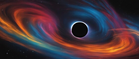 Wall Mural - the aftermath of a supernova explosion, the formation of a black hole.