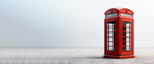 Retro Telephone Booth And Text Space