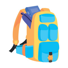 Poster - back to school schoolbag icon