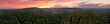 Drohnenpanorama, Rhön, Bischofsheim in der Rhön, Sonnenuntergang