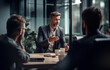 © Impressionstock - group of business people having meeting in office