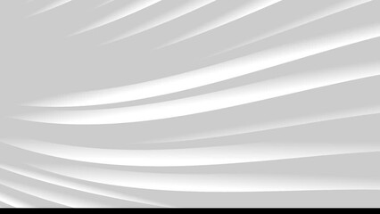 Wall Mural - abstract curve white animated shapes with shadow for slides and presentations