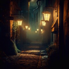 Lantern-lit alleyways