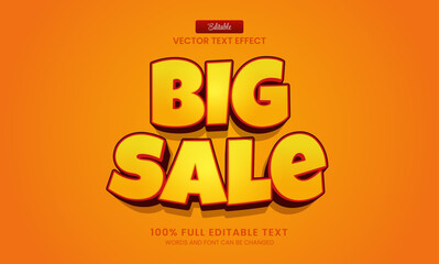 Wall Mural - design editable text effect happy, big sale 3d bold vector illustration
