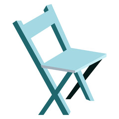 Sticker - Chair flat illustration