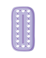 Canvas Print - birth control pills pharmacy icon