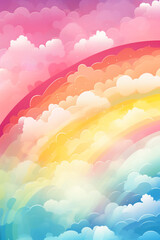 Wall Mural - bright rainbow pattern background image.