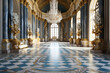Generative AI Image of Luxury Building Interior View in Palace of Versailles