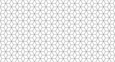 Wall Mural - grey rhombus geometric seamless pattern on white background. vector repeating textures.