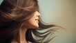 © Roni - Asian woman hair on copy space background