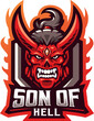 Son of hell head esport mascot
