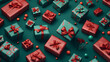 canvas print picture - geschenk box weihnachten präsent schleife geburtstag urlaub
