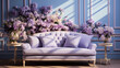 Living Room Pastel colored walls such as mint or lavender