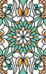 Wall Mural - seamless pattern with flowers