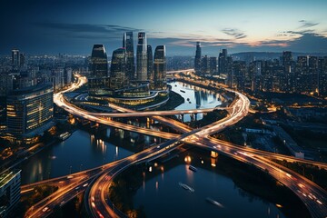 Wall Mural - Elevated Express Highway