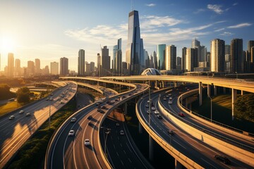 Wall Mural - Elevated Express Highway