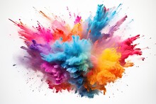 Color Powder Explode Colorful Illustration
