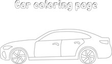 Car Coloring Page , Car Coloring Book