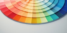 Round Pantone Color Palette. Created With Generative AI Technology.