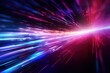 © AKKA - abstract futuristic background with pink blue glowing neon moving high speed wave lines and bokeh lights. Data transfer concept Fantastic wallpaper,