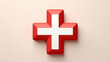 3d red cross