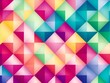 © rutchakon - Abstract rainbow background colored triangles