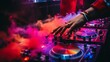 Dj night dance club disco musician stage party mixing music