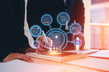 devsecops software development cycle programming concept, software development it operations, man us