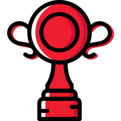 Winner success icon symbol vector image. Illustration of reward champion win championship bedge design image 